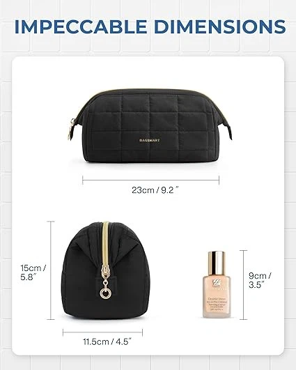 Wide-open Pouch Purse Travel Essentials