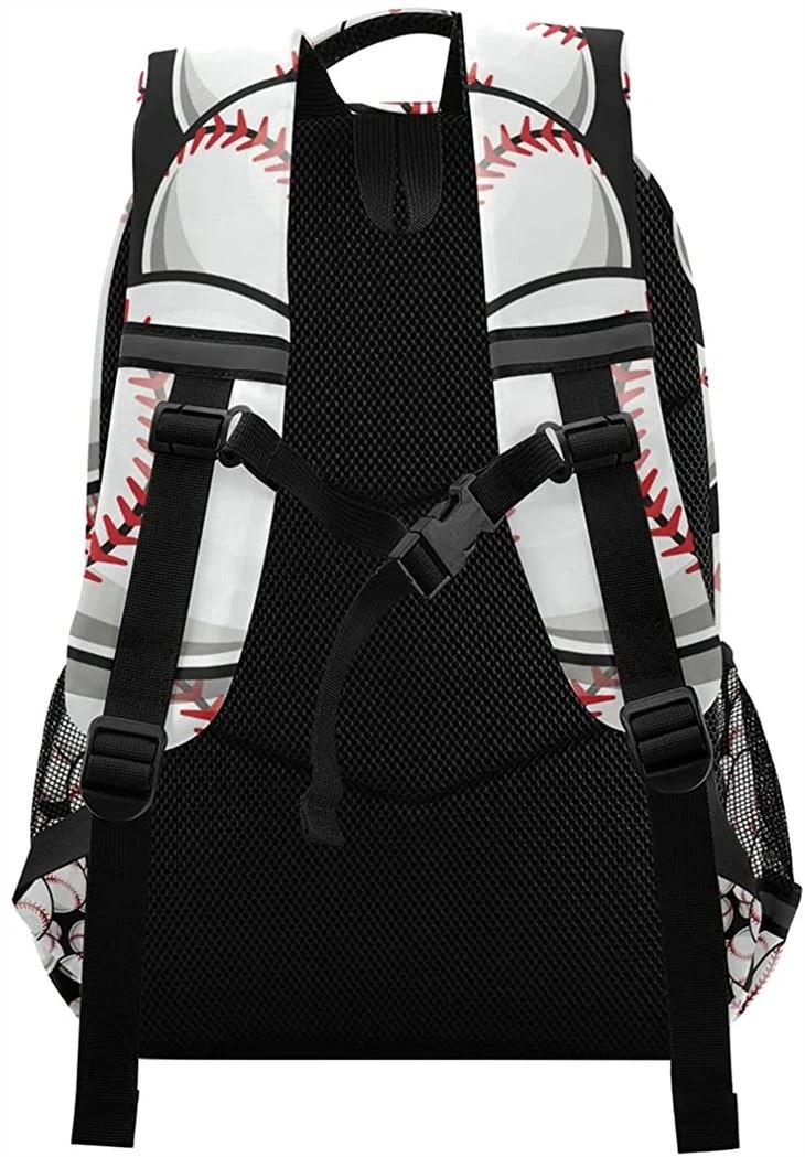 Baseball Pattern Backpack For Student