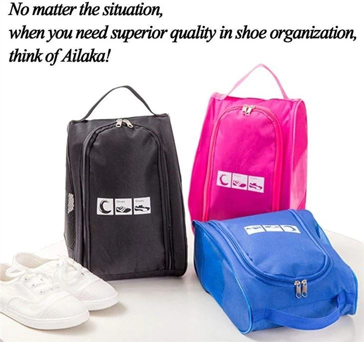 Waterproof Shoe Tote Packing Storage Organizer With Zipper Closure